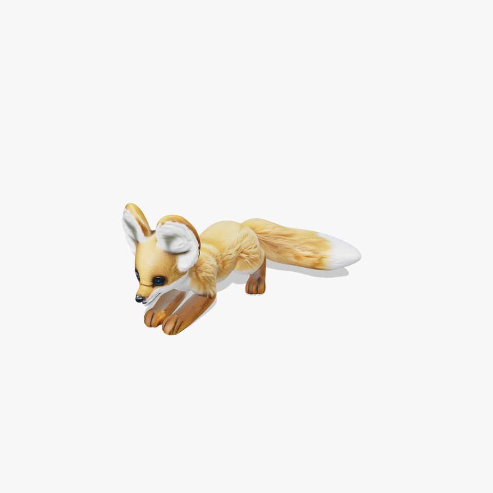 Fennec Fox Plush 3D model pack